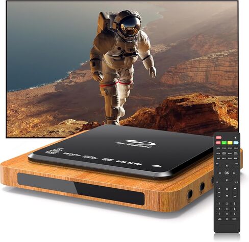 مشغل بلو راي بدقة 1080 بكسل عالي الدقة مع HDMI وAV، دولبي ديجيتال، تشغيل USB، منطقة A1 بلو راي ودعم DVD لجميع المناطق، يتضمن جهاز التحكم عن بعد والكابلات in Kuwait
