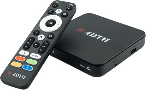 ADTH NextGen TV Box Gen 2 ATSC 3.0 & ATSC 1.0 صندوق المحول الرقمي | موالف وجهاز استقبال للتليفزيون عبر الهواء | 4K اتش دي ار | واي فاي وبلوتوث | المدمج في تسجيل DVR in Kuwait