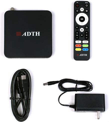 ADTH NextGen TV Box Gen 2 ATSC 3.0 & ATSC 1.0 صندوق المحول الرقمي | موالف وجهاز استقبال للتليفزيون عبر الهواء | 4K اتش دي ار | واي فاي وبلوتوث | المدمج في تسجيل DVR in Kuwait