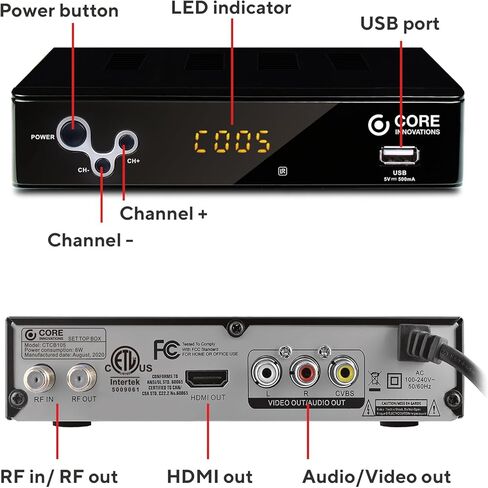 DP CTCB105 محول التلفزيون الرقمي عبر الهواء وصندوق DVR in Kuwait