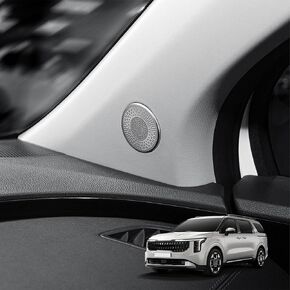 Alloy A-Pillar Door Speaker Covers Trim Compatible with KIA Carnival 2022-2026 Accessories in Saudi Arabia