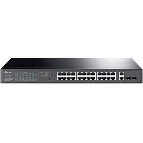 TP-Link TL-SG1428PE محول 24 منفذ Gigabit PoE+ - إدارة ذكية سهلة، 24 منفذ PoE+ @250W، 2 فتحات SFP، الاسترداد التلقائي، جودة الخدمة، VLAN، IGMP، LAG in Kuwait