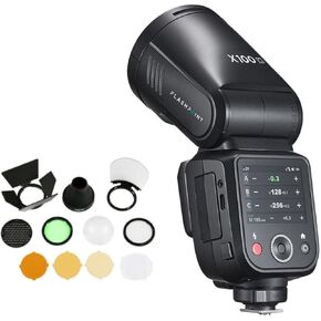 Flashpoint X100 TTL R2 على الكاميرا فلاش رأس مستدير Li-on لسوني مع مجموعة ملحقات in Kuwait