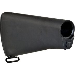 A2 Style Fixed Rifle Stock, Black High-Strength Reinforced Polymer, Rifle Length in Saudi Arabia