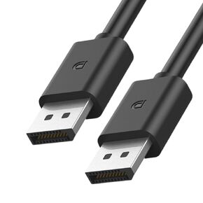 كابل ZZA DisplayPort 2.1، كابل 1.5 متر DP إلى DP لشاشة الألعاب، الرسومات، الكمبيوتر الشخصي أسود in Kuwait