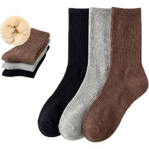 3 Pairs Women's Cushioned Crew Socks,Breathable Handlinked Smooth Toe, Comfortable Durable Work Boot Socks, Size 6-11 in Saudi Arabia