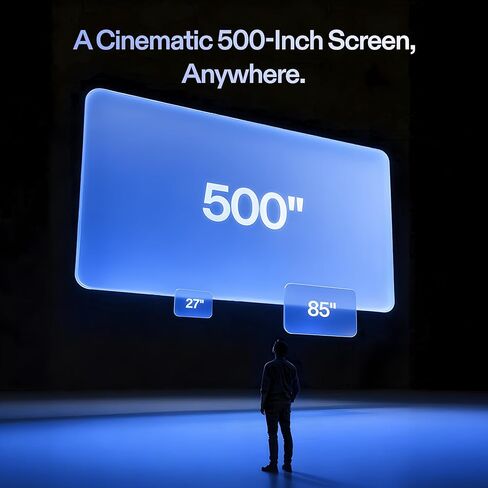 نظارات XREAL 1S AR/XR، نظارات ذكية بشاشة افتراضية مقاس 500 بوصة مع مجال رؤية 52 درجة، 3DoF أصلي، ثلاثي الأبعاد حقيقي، مدعوم بشريحة X1، تدعم جميع أجهزة USB-C DP بما في ذلك iPhone 17/16 والأجهزة المحمولة، مثل ROG/SteamDeck in Kuwait