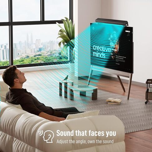 حامل مكبر صوت بدون حفر، رف علوي للتلفزيون قابل للتعديل متوافق مع سامسونج، LG، Vizio، Bose، JBL، Sonos، دعامة عائمة عالمية تحمل ما يصل إلى 11 رطل، أسود in Kuwait