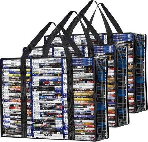 أكياس تخزين DVD/Blu Ray، عبوتان من صناديق التخزين المحمولة تحتوي على 140 قرص DVD، و180 قرص Blu-ray (70، 90 لكل منهما)، منظمات وسائط عالية الوضوح لتخزين ألعاب الفيديو، وأقراص DVD، وBlu-rays، والأقراص المضغوطة in Kuwait