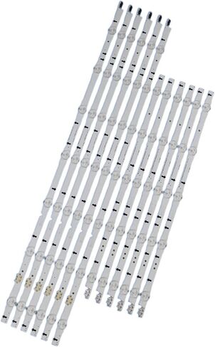 طقم 12 قطعة شريط LED BN96-30431A BN96-30432A D4GE-550DCA3-R3 D4GE-550DCB-R3 2014SVS55_3228_R05 CY-GH055CSLV1H متوافق مع شريط إضاءة سامسونج in Kuwait