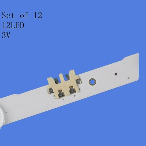 طقم 12 قطعة شريط LED BN96-30431A BN96-30432A D4GE-550DCA3-R3 D4GE-550DCB-R3 2014SVS55_3228_R05 CY-GH055CSLV1H متوافق مع شريط إضاءة سامسونج in Kuwait