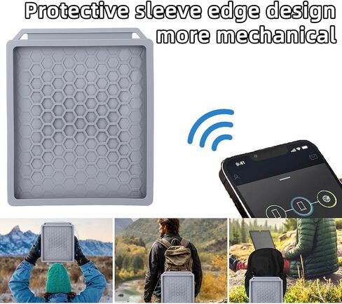 Satellite Protective Cover Grey Color Soft Silicone Lightweight Satellite Protective Shell for Home Outdoor Cars in Kuwait