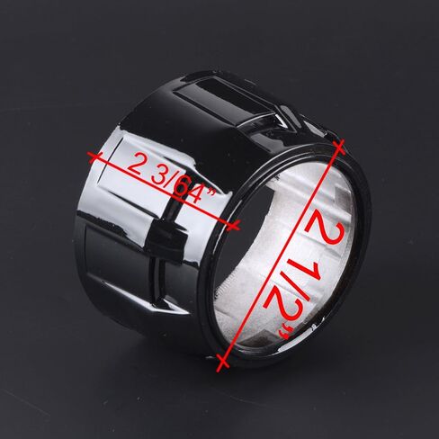 متوافق مع H4 H7 H11 9005 9006 9007 H13 Frontlight زوج واحد من عدسات جهاز عرض ثنائية زينون صغيرة ذات عوارض عالية منخفضة مع مجموعة أغطية، أسود1 in Kuwait