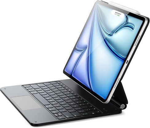 حافظة ESR لجهاز iPad Air 11 بوصة مع لوحة مفاتيح M4/M3/M2 (2026/2025/2024)، حافظة iPad Pro 11 & Air 5/4th Magic Keyboard، حامل ناتئ عائم سهل الإعداد، لوحة تتبع دقيقة متعددة اللمس، أسود in Kuwait