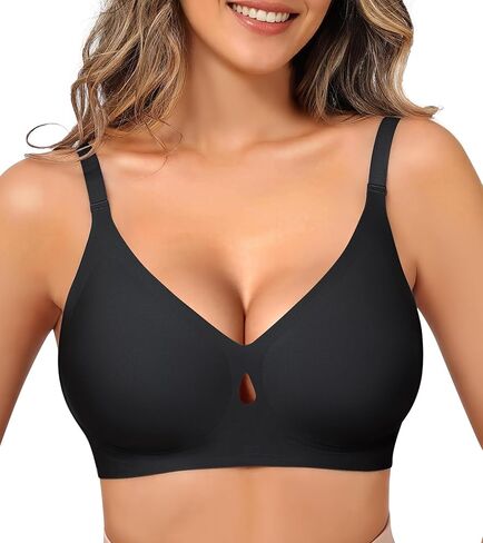 Wireless Bras for Women, No Underwire Bras, Seamless Push Up Full Coverage Bralettes Comfortable Everyday Bralette in Saudi Arabia
