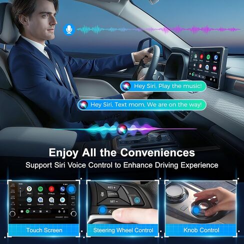محول CarPlay اللاسلكي، محول السيارة مع توصيل وتشغيل فيديو السيارة السريع Netflix، إعداد سهل، يدعم معادلات تدفق بطاقة Netflix/YouTube/TF والمزيد لسيارات OEM السلكية CarPlay/Android Auto in Kuwait