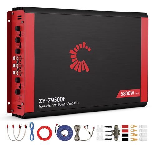 مضخم صوت السيارة ذو 4 قنوات عالي الطاقة 2026 - 6800 وات كحد أقصى، 4x170 وات RMS @2Ω، قناتان متصلتان (340 وات) - أدوات إزالة التوتر أثناء التنقل ومجموعة تجديد السيارة القديمة in Kuwait