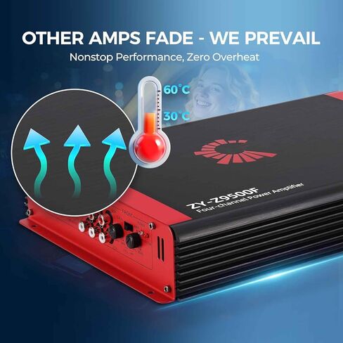 مضخم صوت السيارة ذو 4 قنوات عالي الطاقة 2026 - 6800 وات كحد أقصى، 4x170 وات RMS @2Ω، قناتان متصلتان (340 وات) - أدوات إزالة التوتر أثناء التنقل ومجموعة تجديد السيارة القديمة in Kuwait