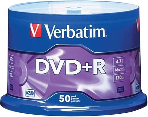 Verbatim 95037 16x DVD+R، 50/حزمة (VTM95037) in Kuwait