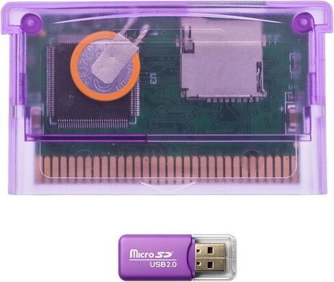 خرطوشة فلاش GBA مع برامج ثابتة مطورة، خرطوشة ألعاب قديمة TF (microSD) عالية السعة لـ GBA وGBA SP وGame Boy Micro وDS & DS Lite in Kuwait