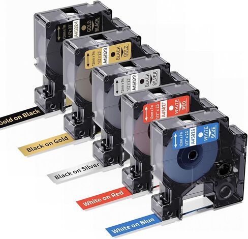 3-Pack Label Maker Tape Compatible with DYMO D1 Label Tape 45013 S0720530 Replace for D1 A45013 Refills, Black on White, 1/2 In x 23Ft, for Dymo LabelManager 160 420P 210D 280 360D PnP 220P 260P 500TS in Saudi Arabia