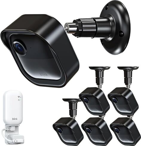 All-New Blink Outdoor Camera Wall Mount, 360° Adjustable Mount and Weather Proof Protective Housing with Blink Sync Module Outlet Mount for Blink Outdoor (4th & 3rd Gen) Camera System (Black, 5 Pack) in Saudi Arabia