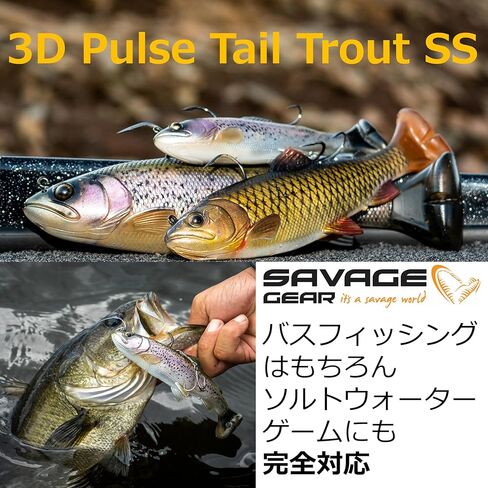 سافاج جير سافاج جير 3 D Pulse Tail Trout RTF مقاس 6 بوصة مقاس واحد in Saudi Arabia