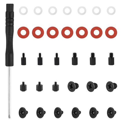 Laptop Screws Kit, 810Pcs Black Laptop Notebook Computer Replacement Screws Assortment Kit, M1.4 M1.7 M2 M2.5 M3 Carbon Steel Flat Head Phillips Mini Set for Lenovo Toshiba HP IBM Dell Sony in Kuwait