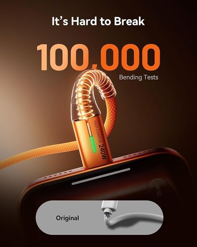 كابل INIU USB C إلى USB C، سلك شاحن سريع من النوع C بقدرة 240 وات لشاحن MacBook Pro، شحن سريع بتقنية GaN بقدرة 100 وات، شاحن صغير قابل للطي بثلاثة منافذ مع كابل USB C in Kuwait