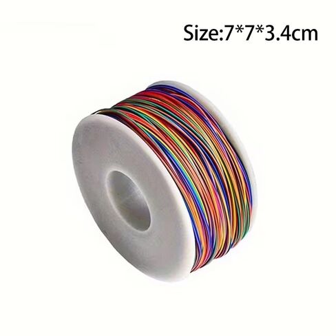 كابلات توصيل سلكية معزولة PVC بـ 8 ألوان، الطول الإجمالي 30 AWG 9842.52 بوصة، سلك ربط إلكتروني DIY للوحة التجارب والنماذج الأولية وإصلاح الدوائر in Kuwait