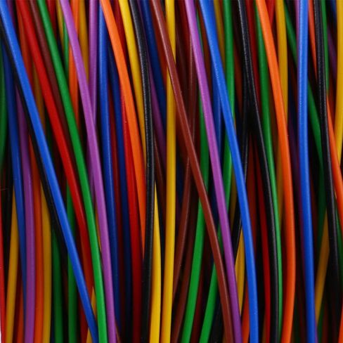 كابلات توصيل سلكية معزولة PVC بـ 8 ألوان، الطول الإجمالي 30 AWG 9842.52 بوصة، سلك ربط إلكتروني DIY للوحة التجارب والنماذج الأولية وإصلاح الدوائر in Kuwait
