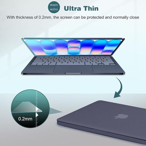 ProCase 2 Pack Screen Protector for 2026 MacBook Neo (13-Inch), 9H Hardness HD Clear Tempered Glass, Bubble-Free Installation, Anti-Scratch & Anti-Fingerprint Film for MacBook Neo (A18 Pro) in Kuwait
