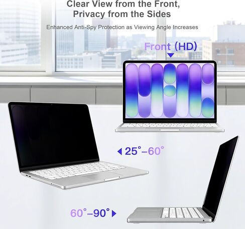 شاشة خصوصية لجهاز MacBook Neo 2026 مقاس 13 بوصة A18 Pro، مرشح للضوء الأزرق مضاد للوهج، يقلل من إجهاد العين ودرع شاشة خصوصية للكمبيوتر المحمول وواقي لجهاز Mac Neo in Kuwait