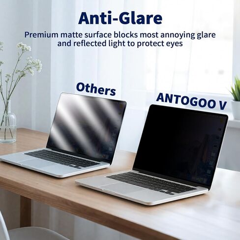 شاشة خصوصية مغناطيسية لجهاز 2026 MacBook Neo 13 بوصة، درع شاشة خصوصية للكمبيوتر المحمول غير لامع قابل للإزالة ومضاد للوهج وفلتر الضوء الأزرق - مضاد للتجسس لشريحة Mac Neo A18 Pro in Kuwait