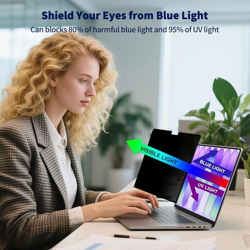 شاشة خصوصية مغناطيسية لجهاز 2026 MacBook Neo 13 بوصة، درع شاشة خصوصية للكمبيوتر المحمول غير لامع قابل للإزالة ومضاد للوهج وفلتر الضوء الأزرق - مضاد للتجسس لشريحة Mac Neo A18 Pro in Kuwait