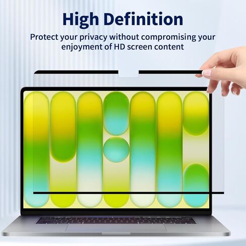 شاشة خصوصية مغناطيسية لجهاز 2026 MacBook Neo 13 بوصة، درع شاشة خصوصية للكمبيوتر المحمول غير لامع قابل للإزالة ومضاد للوهج وفلتر الضوء الأزرق - مضاد للتجسس لشريحة Mac Neo A18 Pro in Kuwait