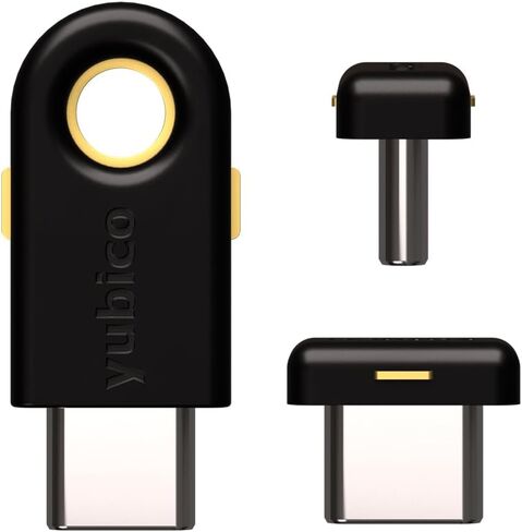 Yubico - حزمة YubiKey 5C وNano 5C - مفتاح أمان المصادقة الثنائية (2FA)، الاتصال عبر USB-C، معتمد من FIDO - حماية حساباتك عبر الإنترنت in Kuwait