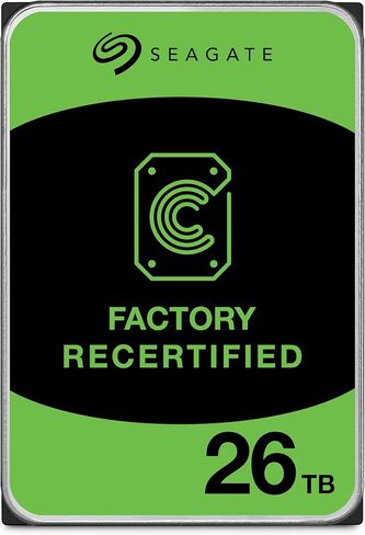 محرك الأقراص الصلبة Seagate Exos ST26000NM001C سعة 26 تيرابايت 7200 دورة في الدقيقة SATA 6 جيجابايت/ثانية 512e 3.5 بوصة (متجدد) in Kuwait