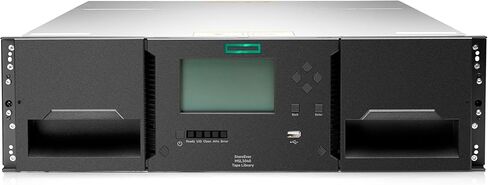 مكتبة الأشرطة Hewlett Packard Enterprise StoreEver MSL3040، محرك القنوات الليفية LTO-9، خراطيش 20x LTO-9 بسعة 45 تيرابايت (P84147-B25) in Kuwait