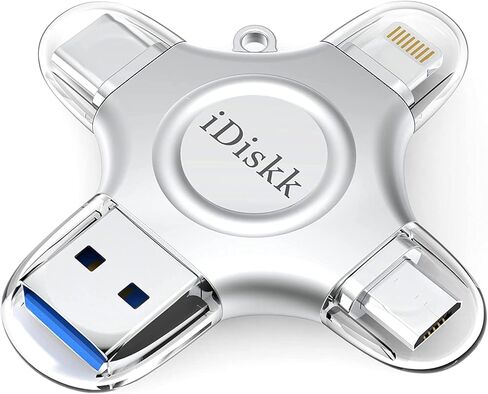 256 جيجا بايت معتمد من App-le iPhone 17 16 iDiskk FLASHDRIVE 256 جيجا بايت USB C Thumb Drive Photo Stick لهاتف iPhone iPad Android Samsung Flash Drive لصور iPhone 15/14/13/12/12 pro/12 mini Storage in Kuwait