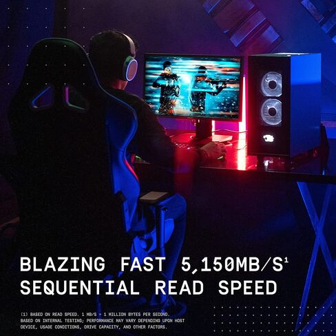 محرك الأقراص الصلبة SSD للألعاب الداخلي WD_Black 2 تيرابايت SN770 NVMe - Gen4 PCIe، M.2 2280، حتى 5,150 ميجابايت/ثانية - WDS200T3X0E - (متجدد) in Kuwait