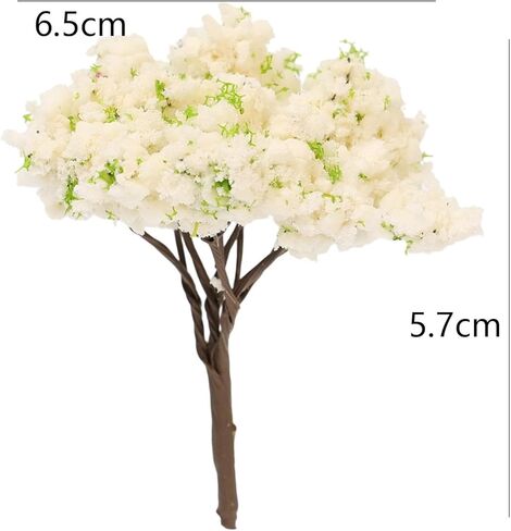 Mini Artificial Trees Simulation Plant Ornaments Colorful Micro Landscape Accessories for Fairy Garden Home and Party Decor (Red Maple, 7.3x6cm) in Saudi Arabia