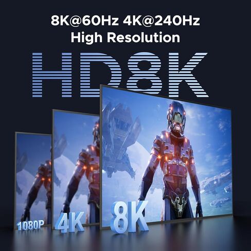 UGREEN 8K @ 60 هرتز HDMI Displayport KVM Switch 3 شاشات 2 جهاز كمبيوتر، ألومنيوم 4K @ 240 هرتز مع 4 منافذ USB 3.0 لجهازي كمبيوتر مشاركة شاشات ثلاثية مع 4 DP+2 HDMI+2 كابلات USB/محول طاقة/وحدة تحكم in Kuwait