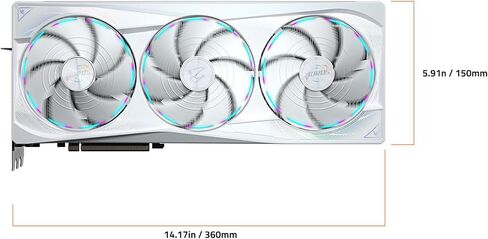 بطاقة رسومات GIGABYTE AORUS GeForce RTX 5090 Stealth ICE 32G، سعة 32 جيجابايت 512 بت GDDR7، PCIe 5.0، نظام تبريد WINDFORCE، حامل VGA متعدد الاستخدامات، بطاقة فيديو GV-N5090AORUSST ICE-32GD in Kuwait