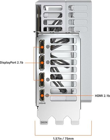 بطاقة رسومات GIGABYTE AORUS GeForce RTX 5090 Stealth ICE 32G، سعة 32 جيجابايت 512 بت GDDR7، PCIe 5.0، نظام تبريد WINDFORCE، حامل VGA متعدد الاستخدامات، بطاقة فيديو GV-N5090AORUSST ICE-32GD in Kuwait