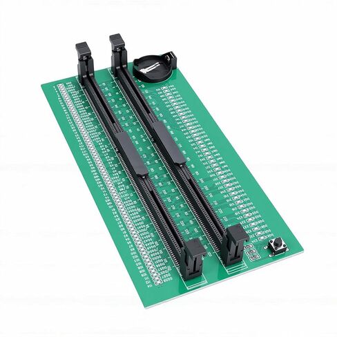 جهاز اختبار ذاكرة Luocute DDR3، بطاقة اختبار ذاكرة كمبيوتر مكتبي تعمل بالبطارية بفتحتين مع ضوء مؤشر LED، لفنيي تكنولوجيا المعلومات وخبراء إصلاح الكمبيوتر in Kuwait