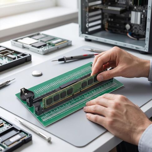 جهاز اختبار ذاكرة Luocute DDR3، بطاقة اختبار ذاكرة كمبيوتر مكتبي تعمل بالبطارية بفتحتين مع ضوء مؤشر LED، لفنيي تكنولوجيا المعلومات وخبراء إصلاح الكمبيوتر in Kuwait