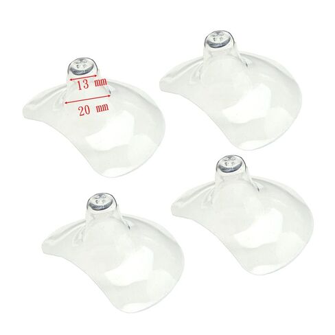 Maymom Nipple Shield (Small/Extra Small), 4pc in Reuseable Storage Case (Thicker Version) in Kuwait