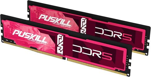 ذاكرة الوصول العشوائي PUSKILL سعة 32 جيجابايت DDR5 (2 × 16 جيجابايت) بسرعة 6000 ميجاهرتز CL30 | ترقية أجهزة الكمبيوتر الشخصية المخصصة للألعاب بزمن استجابة منخفض للغاية | Intel XMP 3.0 وAMD EXPO جاهزان لـ 700/600 وRyzen 7000 (AM5) in Kuwait