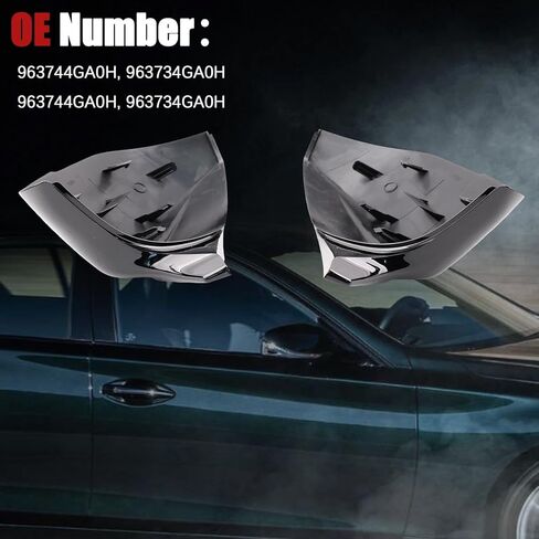 أغطية مرآة جانبية من ألياف الكربون تناسب موديلات 2014-2022 Infiniti Q50، موديلات 2017-2022 Infiniti Q60 تستبدل # 963744GAOH، 963734GAOH in Saudi Arabia